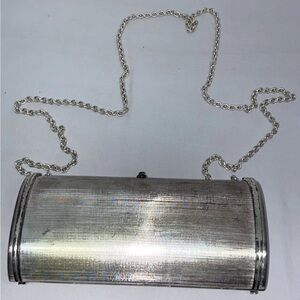 Vintage Rodo Silver Chain Clutch handbag